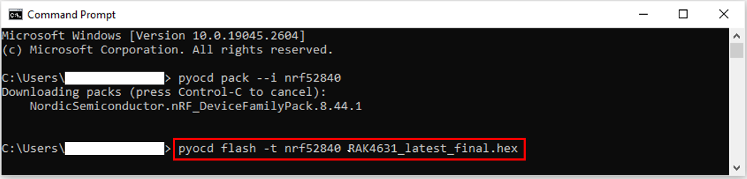 Flash the firmware