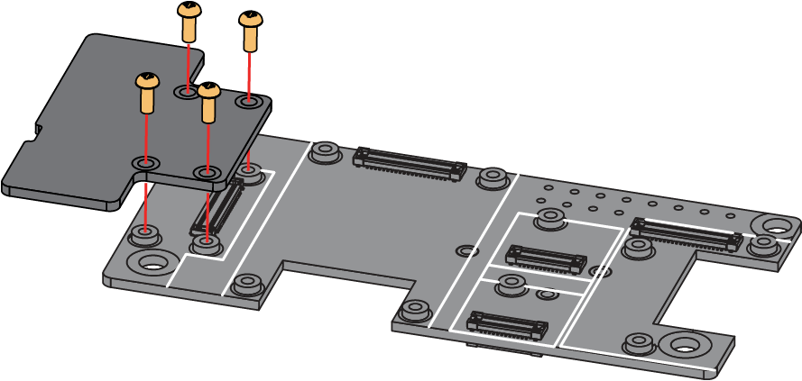 RAK19015 mounting mechanism on a WisBlock Base module