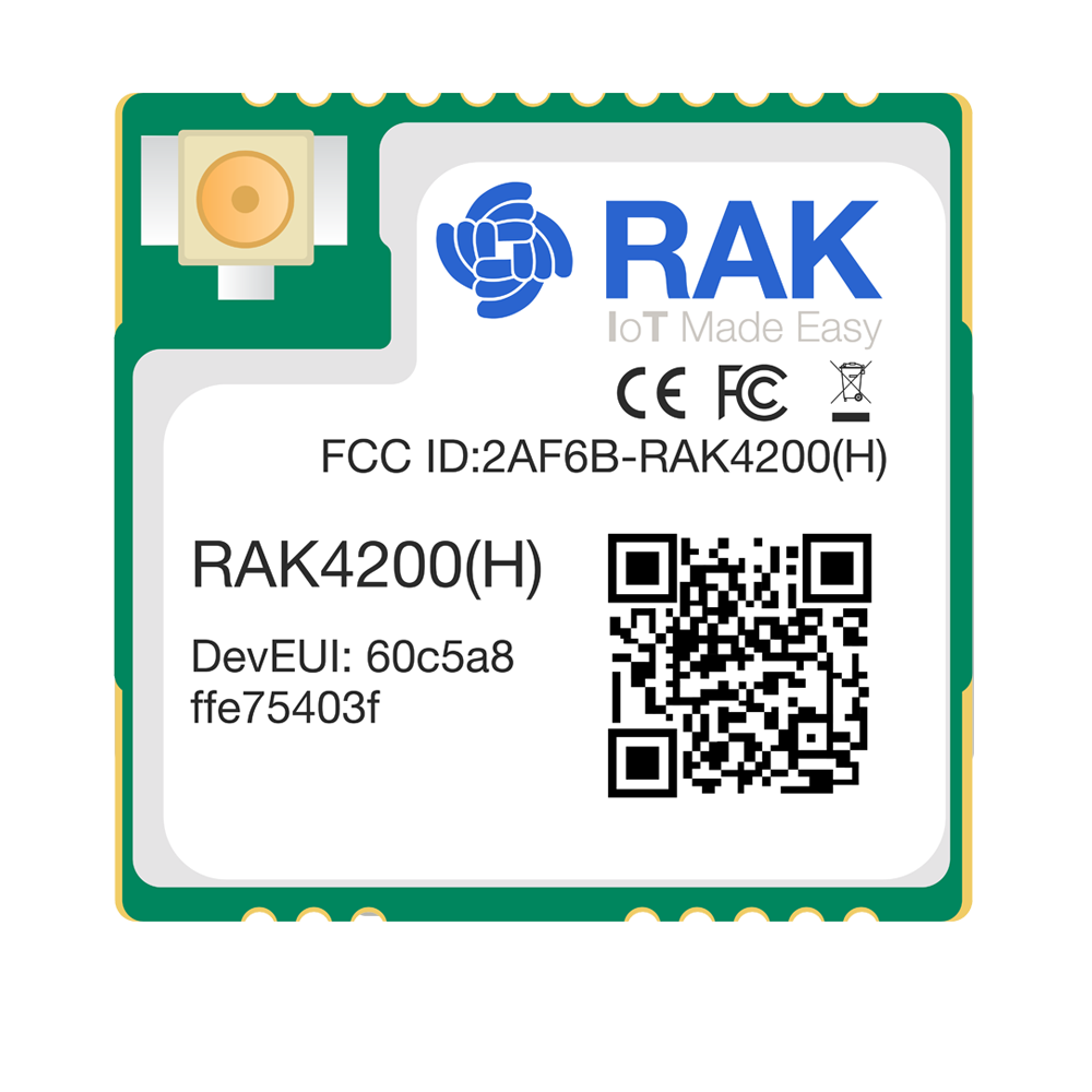 RAK4200 Module Quick Start Guide | RAKwireless Documentation Center